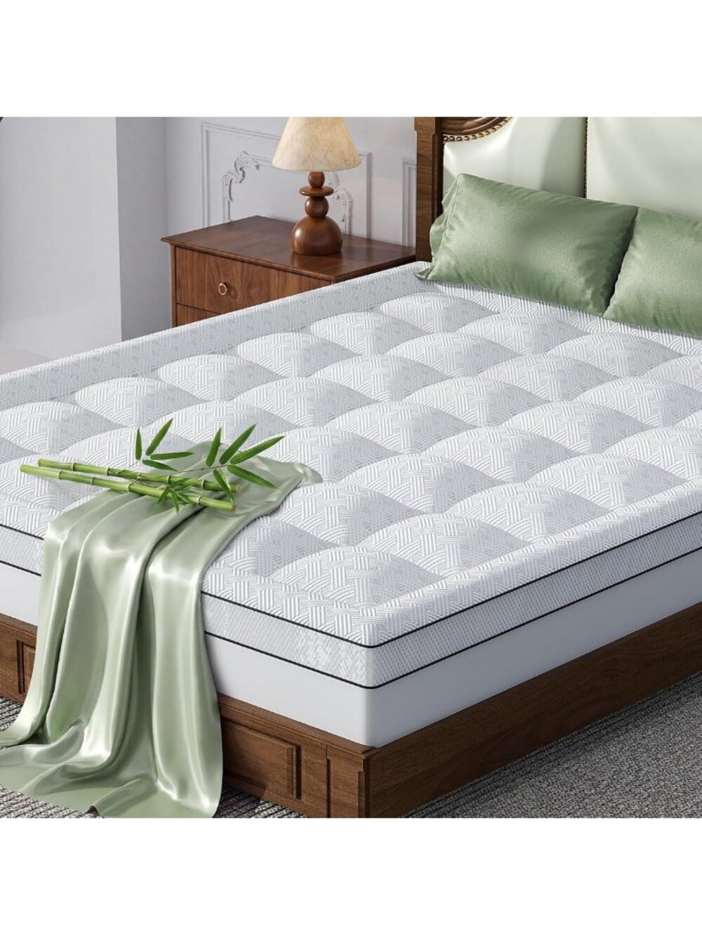 3-Inch Thick Queen Mattress Topper - Pillow Top, Shredded Memory Foam Comfort